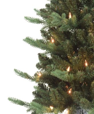 Puleo Pre-Lit Potted Artificial Christmas Tree with 50 Lights, 3'