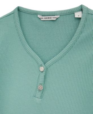 Girls' 7-16 Mini Me Style Rib Short Sleeve T-Shirt