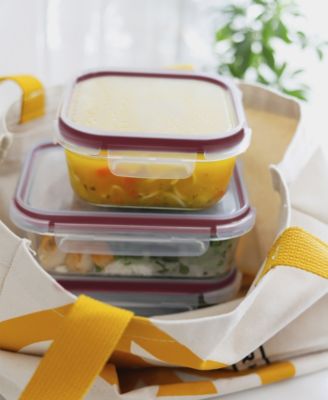 16-Pc. Fluted Glass Storage Set