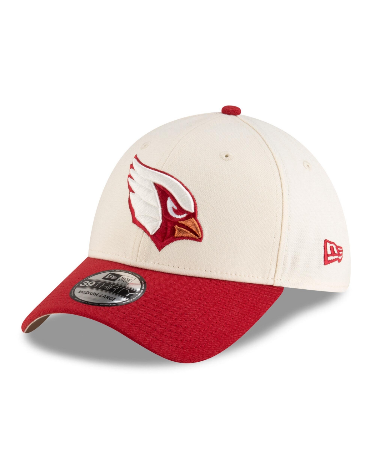 New Era Men's Natural/cardinal Arizona Cardinals 2025 Nfl Rivalries Sideline 39thirty Flex Hat In Red