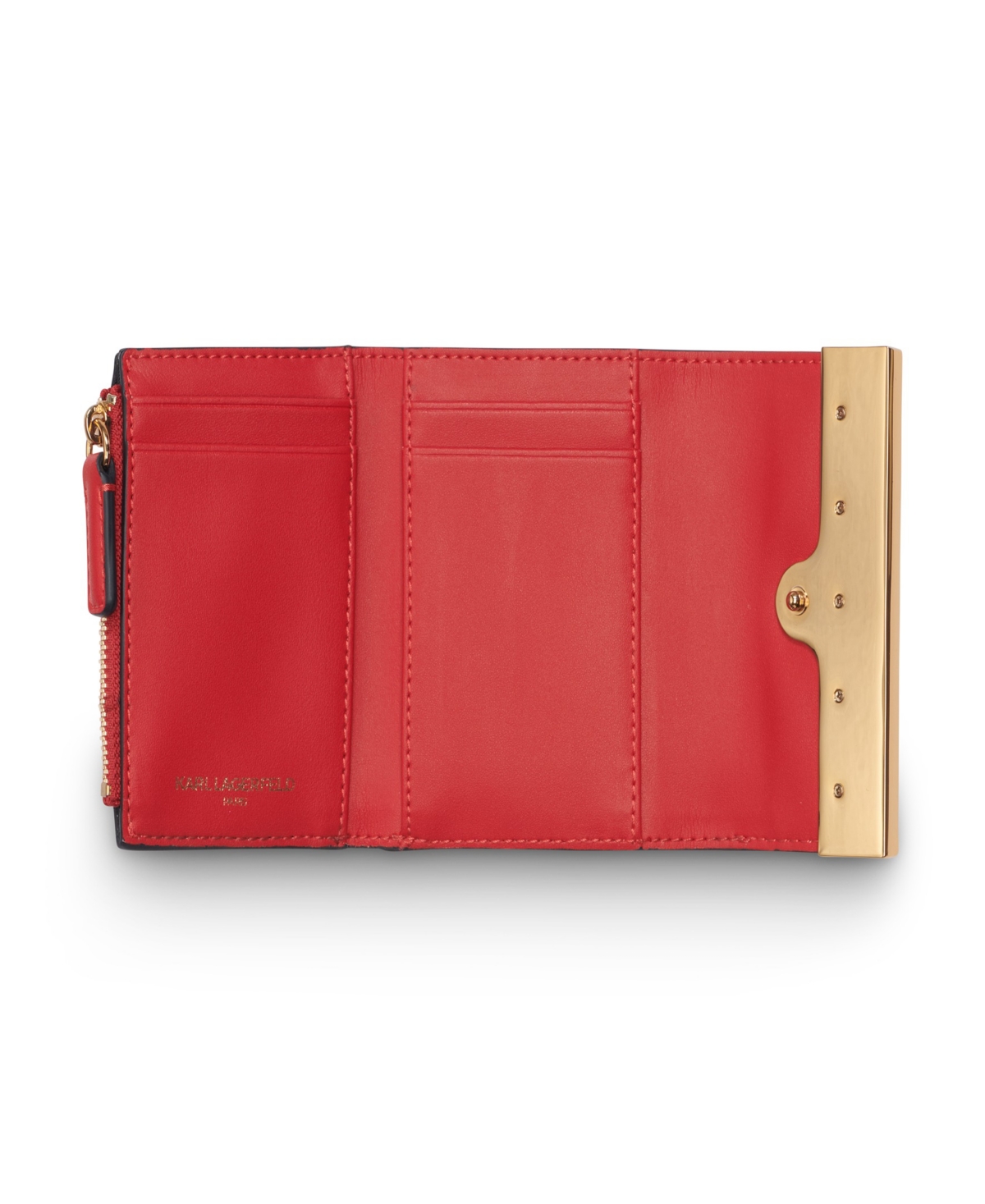 Karl Lagerfeld Snap Wallet In Red