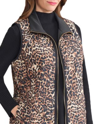 Women's Zip-Front Quilted Vest Jacket
