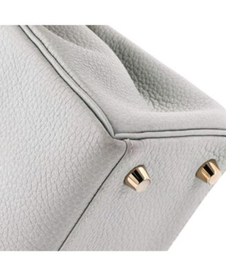 Pre-Owned Hermes Kelly 25 Handbag Grey Togo with Gold Hardware