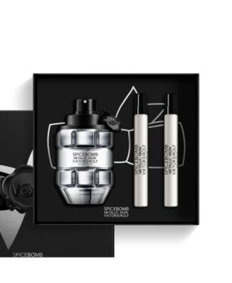 Spicebomb 3 pc. Metallic Musk Eau de Parfum Cologne and Travel Spray Gift Set