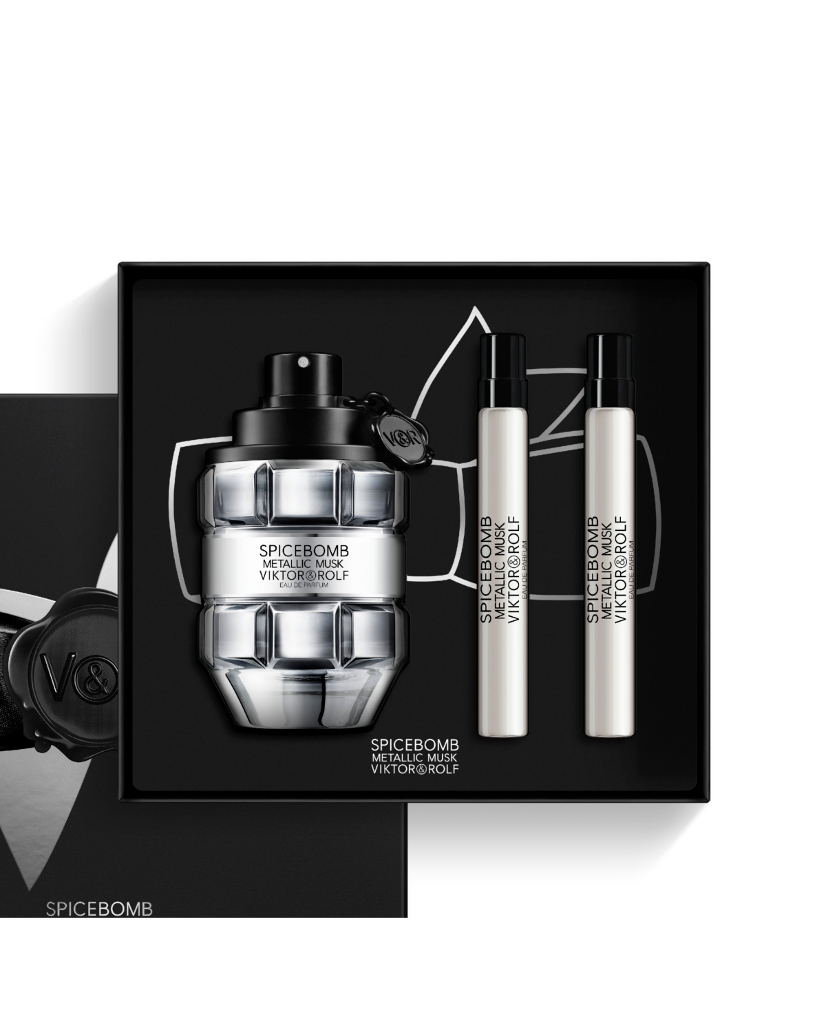 Viktor & Rolf 3-pc. Spicebomb Metallic Musk Gift Set In Transparent