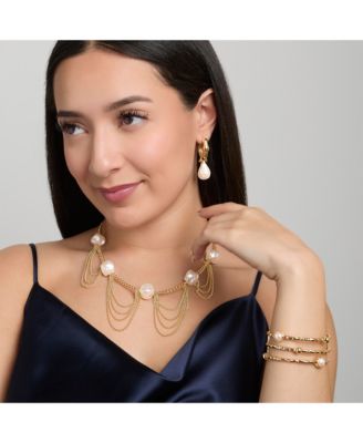 Hoop Post Drop Earring