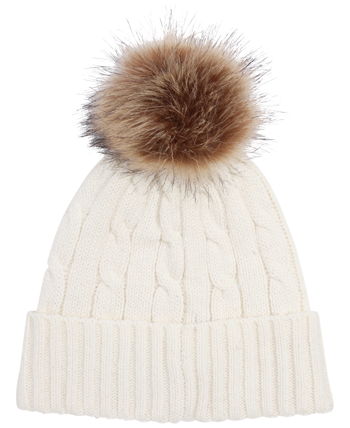 Lauren Ralph Cable Pom Beanie Hat