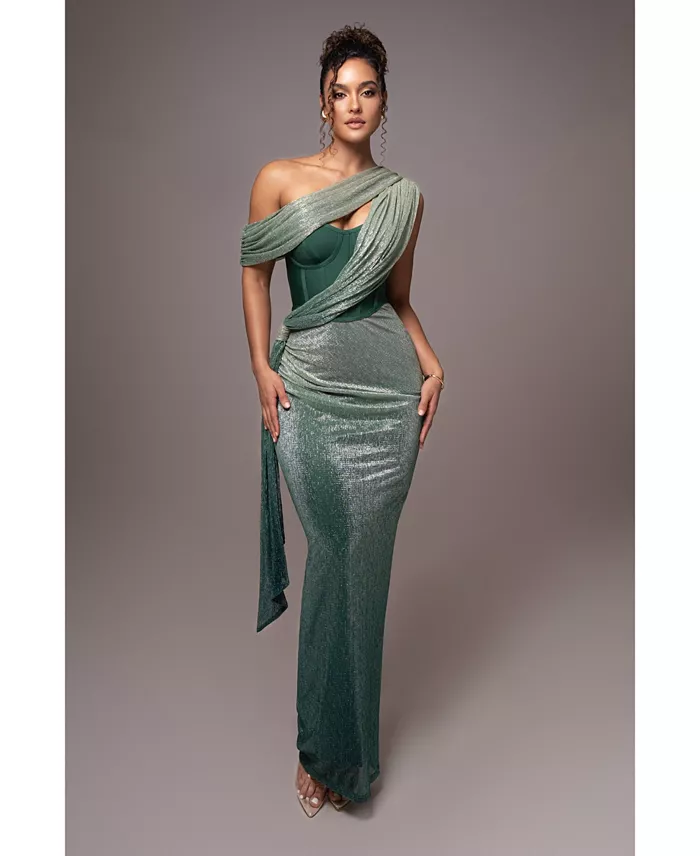 Women's Celestina Draped Maxi Dress - thumbnail 8