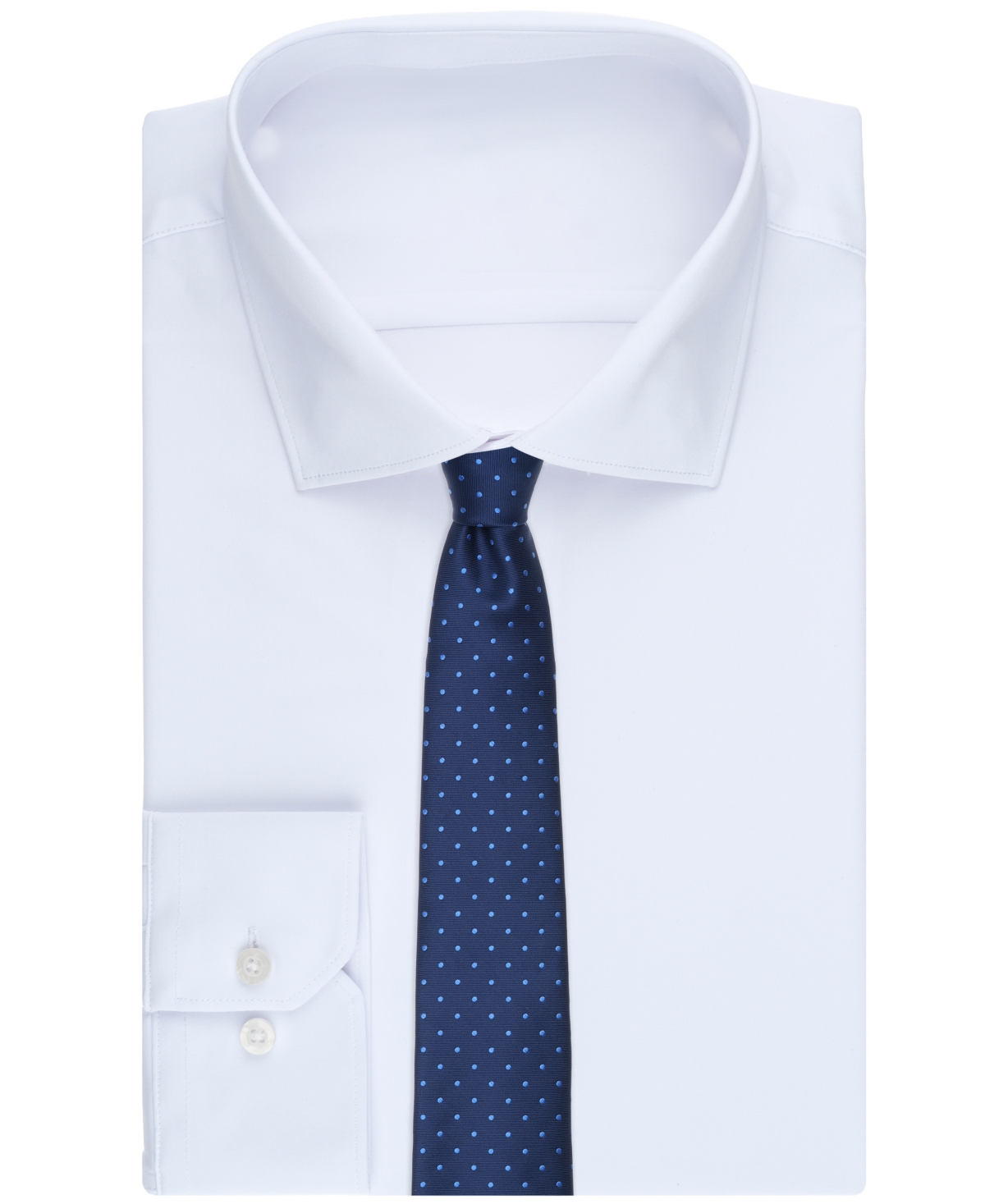 Club Room Men's Mayfair Dot Print Tie, Macy's Exclusive In Blue