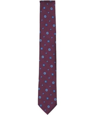 Men's Admiral Neat Floral Print Tie, Macy's Exclusive