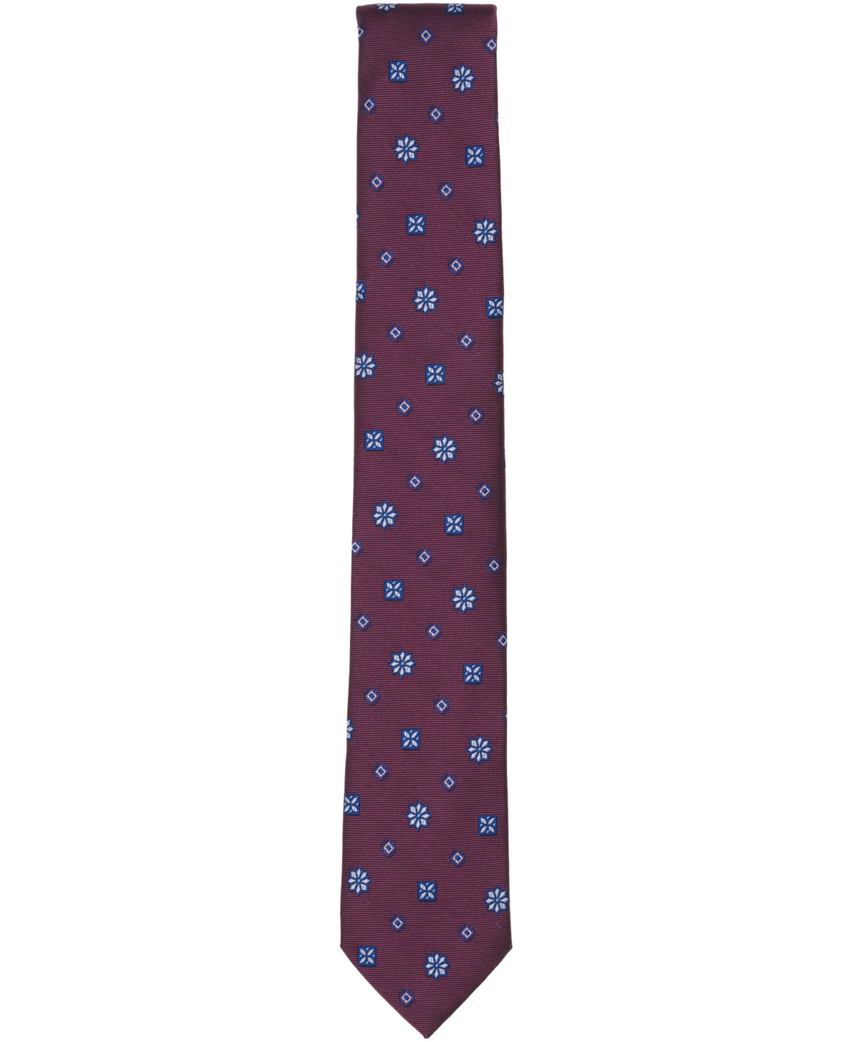 Bar Iii Men's Admiral Neat Floral Print Tie, Macy's Exclusive In Purple