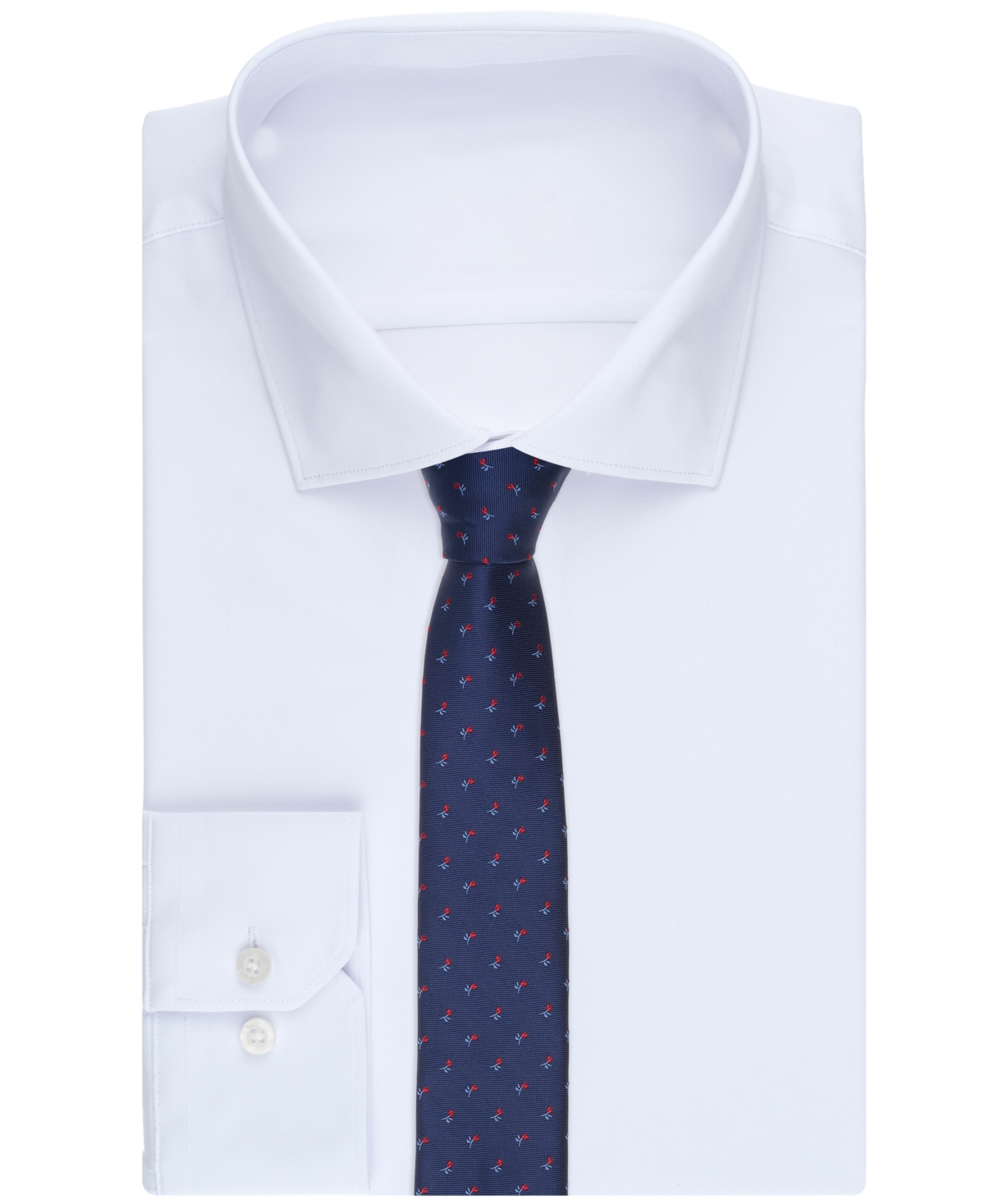 Bar Iii Men's Rose Charm Printed Tie, Macy's Exclusive