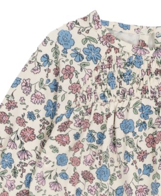 Baby Girls' Vest, Floral Top, and Ribbed Leggings, 3-Piece Set