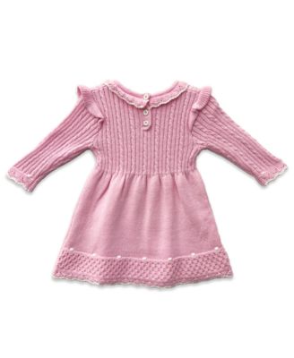 Baby Girls' Ruffle Trim Sweater Dress