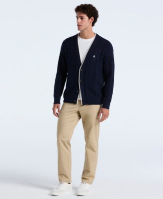 Men's Cable Long Sleeve Cardigan