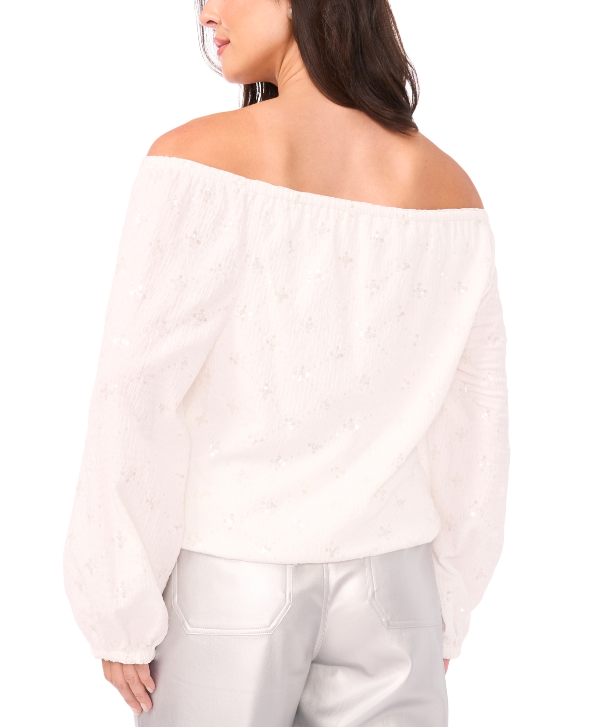 Vince Camuto Women's Off-the-shoulder Bubble Top In White