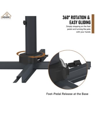 11 FT Square Cantilever Patio Umbrella