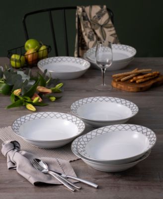 Eternal Palace 4-Pc. Rim Dinner Bowl Set, Service For 4