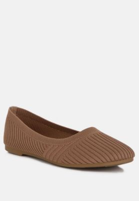 Womens Ammie Solid Casual Ballet Flats
