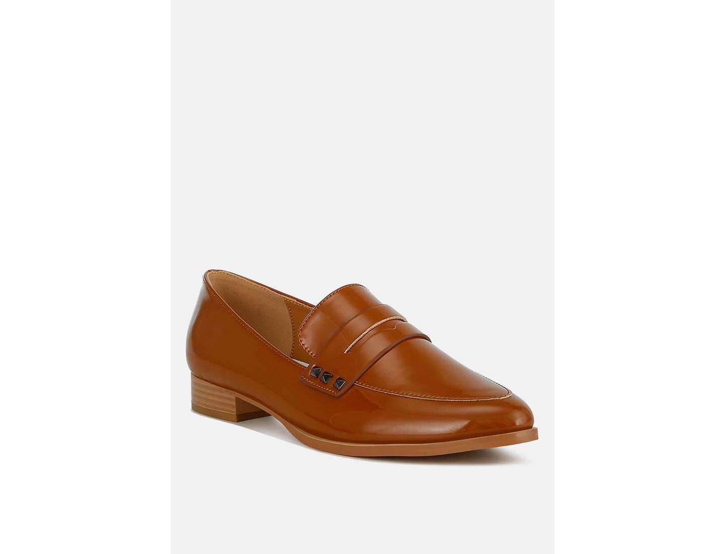 Женские туфли Rag & Co Noshiya Patent Pleather Penny, цвет: Бежевый / Хаки — фото 3