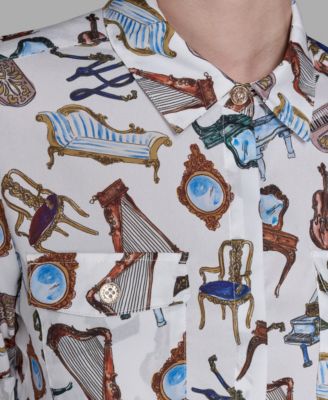 Women's Paris Print Top