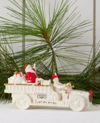 FROM THE VAULT! Mistletoe Park Fire Truck with Santa, Exclusively at Macy’s