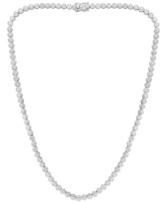 Macy's - Diamond Necklace (5 ct. t.w.) in 14K White Gold
