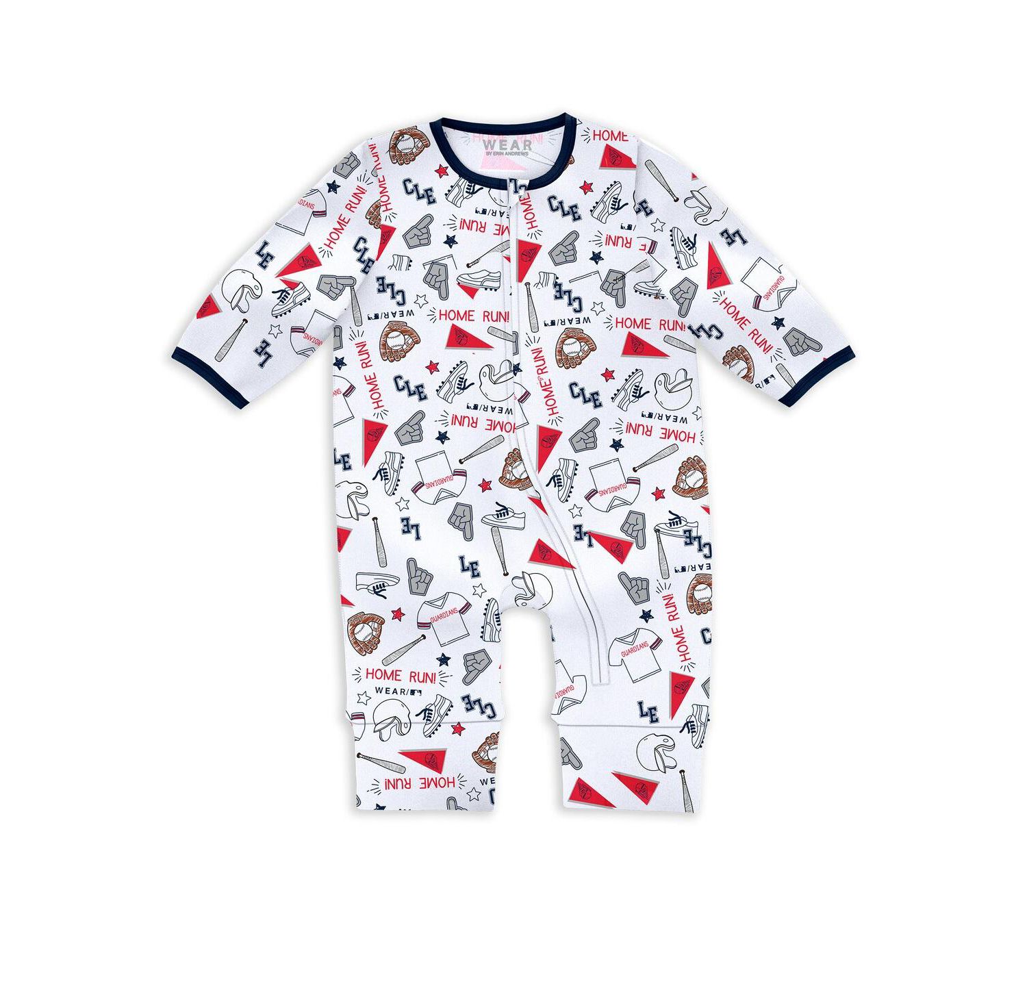Baby Boys and Girls 2-Piece Cleveland Guardians Sleep Play Set