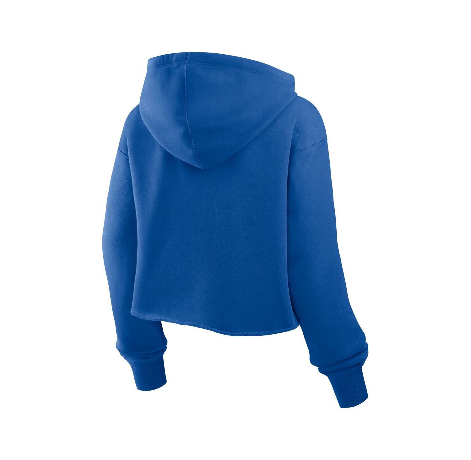 Women's Royal New England Patriots Oversized Hometown Heritage Cropped Hoodie