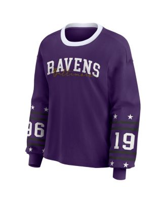 Women's Purple Baltimore Ravens Sport Long-Sleeve T-Shirt