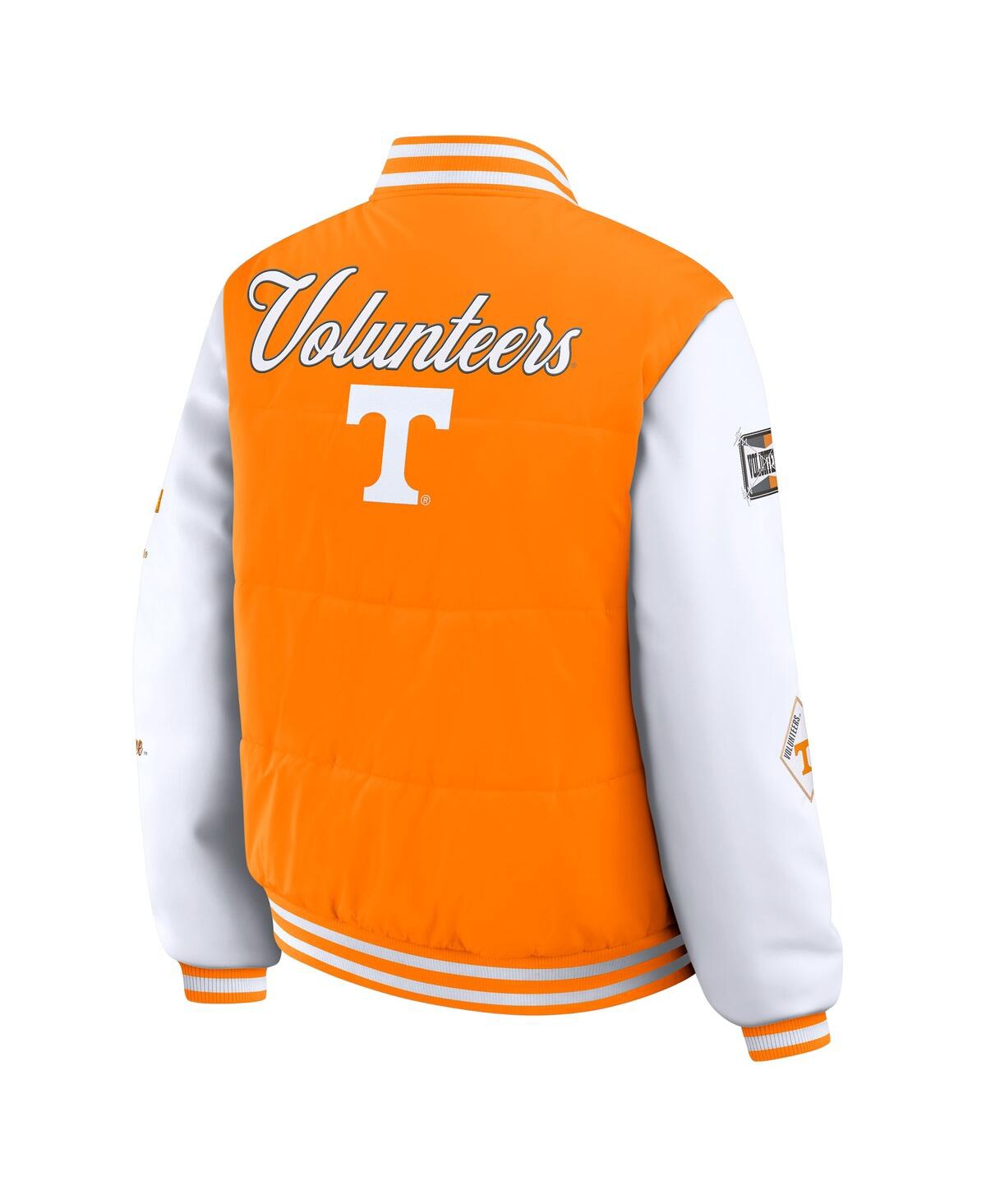 Wear By Erin Andrews Women'stennessee Orange Tennessee Volunteers Varsity Puffer Jacket In Orange