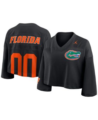 Jordan - Women'sBlack Florida Gators Cropped Mesh Dri-FIT Fashion Jersey