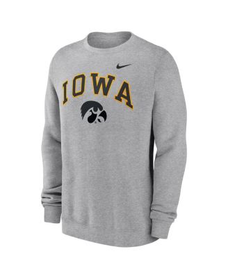 Men's Gray Iowa Hawkeyes Arch Pullover Sweatshirt