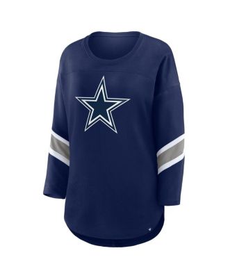 Women's Navy Dallas Cowboys Redzone 3/4-Sleeve T-Shirt
