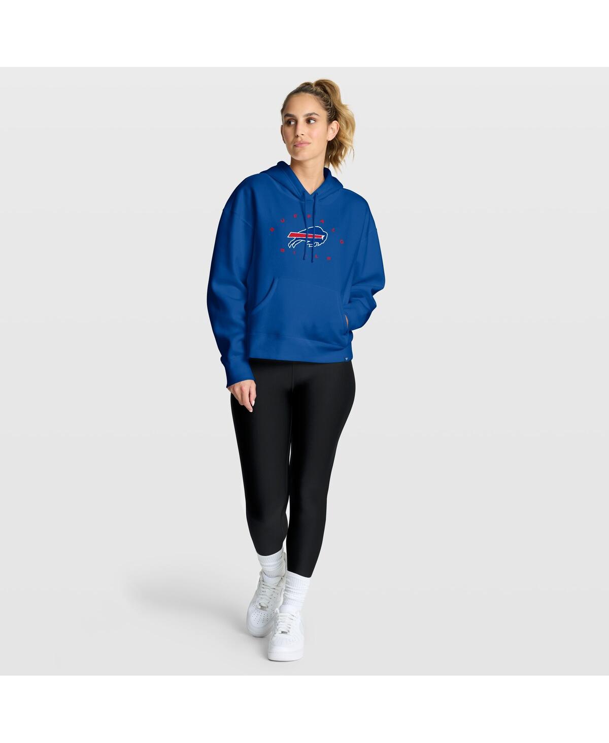 Fanatics Women's Royal Buffalo Bills Eligible Receiver Legacy Pullover Hoodie In Blue