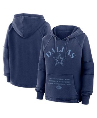 Fanatics - Women's Navy Dallas Cowboys Oversized Raglan Gridiron Hoodie
