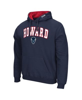 Men's Navy Howard Bison Arch Logo 3.0 Pullover Hoodie
