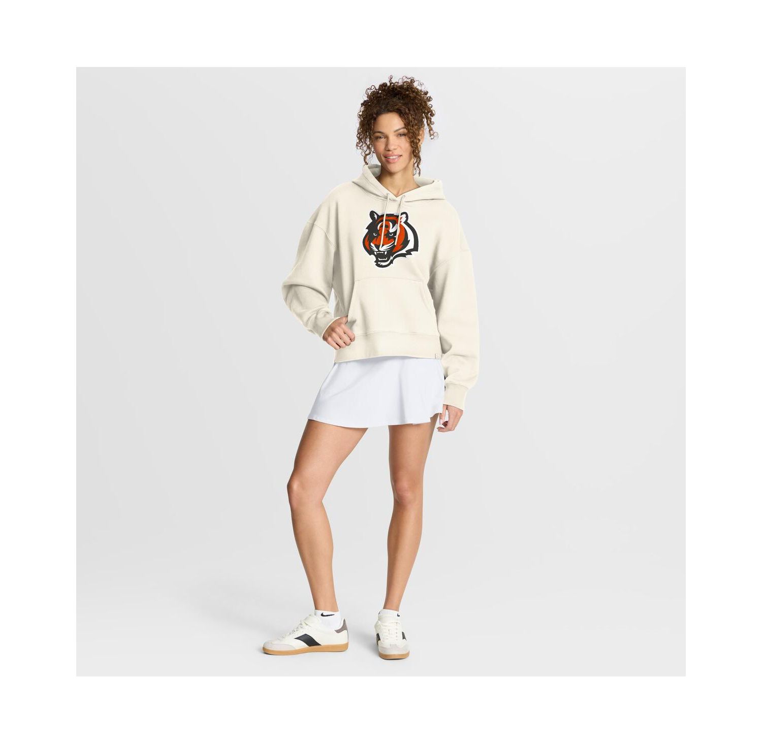 Women's Cream Cincinnati Bengals Dove Legacy Pullover Hoodie