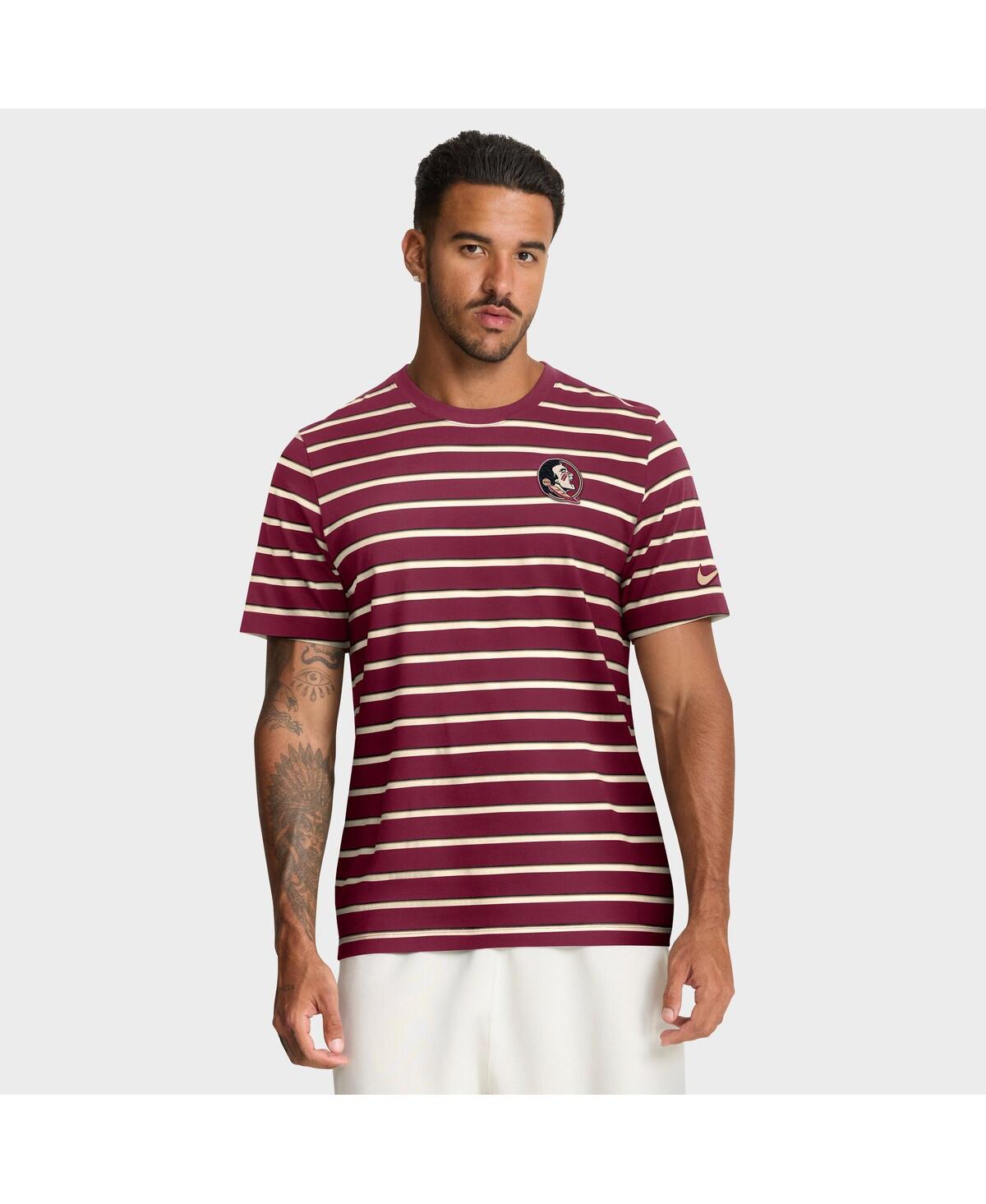 Nike Florida State Athletic Prep Legacy Summit Stripe  Men's College T-shirt In Burgundy