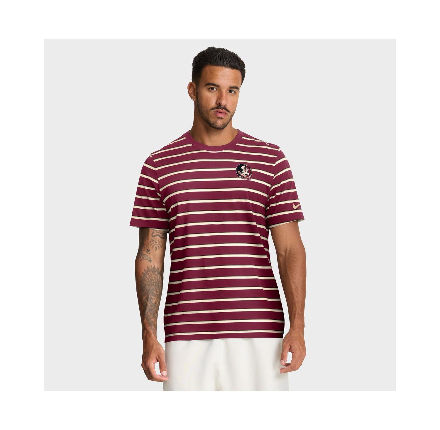 Men's Garnet Florida State Seminoles Athletic Prep Legacy Summit Stripe T-Shirt