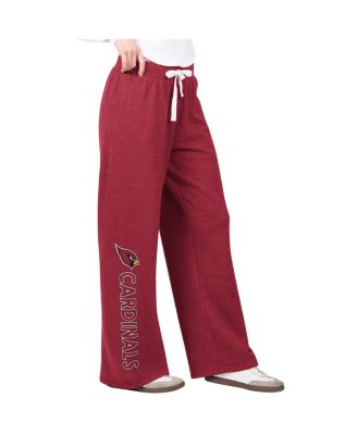 G-III 4Her by Carl Banks - Women's Cardinal Arizona Cardinals Field Wide Leg Sweatpants