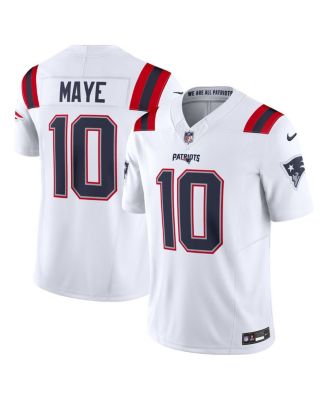 Nike - Men's Drake Maye White New England Patriots Vapor F.U.S.E. Limited Jersey