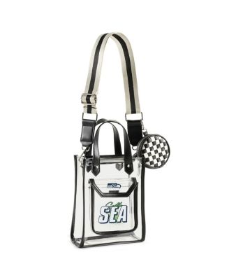 WEAR by Erin Andrews - Seattle Seahawks Clear Stadium Coin Pouch with Crossbody Purse