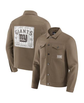 Fanatics - Men'sTan New York Giants Trucker Full-Button Jacket