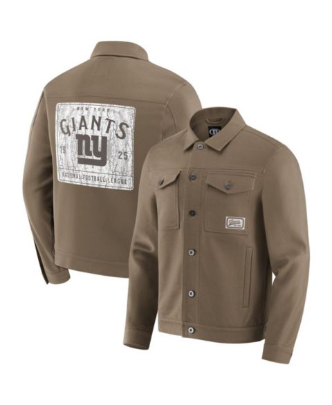 Мужская куртка Fanatics New York Giants Trucker на пуговицах, Tan