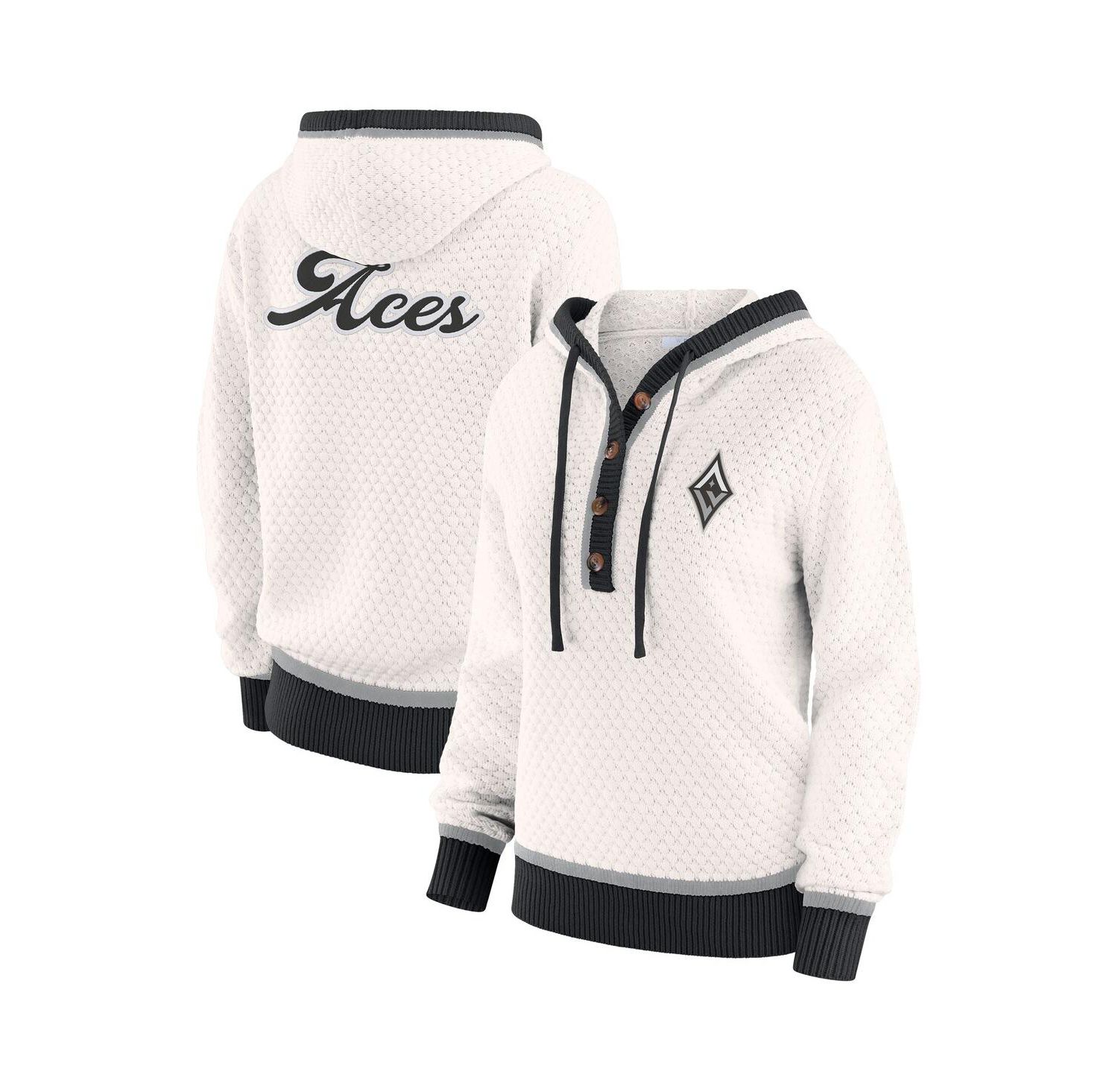 Women's Cream Las Vegas Aces Hooded Sweater