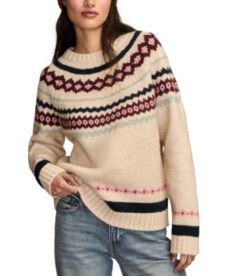 Women's Fair Isle Crew neck Sweater