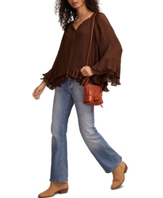Women's Ruffle Chiffon Top