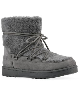 Women's Isador Faux Sherpa Lace-up Boots