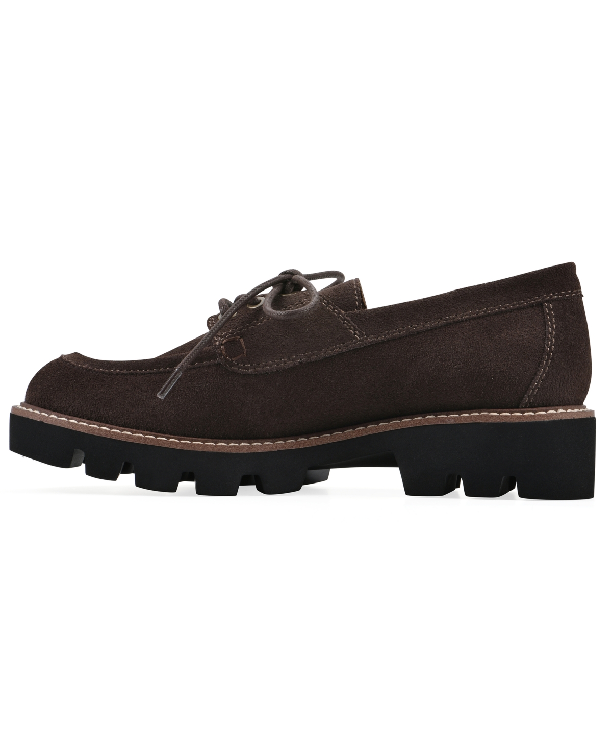 White Mountain Women's Gino Lug Sole Loafers In Brown